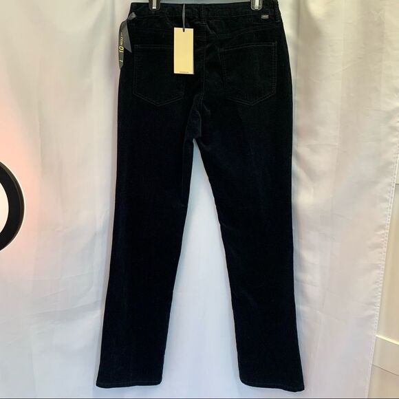 JAG New with tag Black velvet mid rise straight leg pants size 10 - Picture 4 of 12